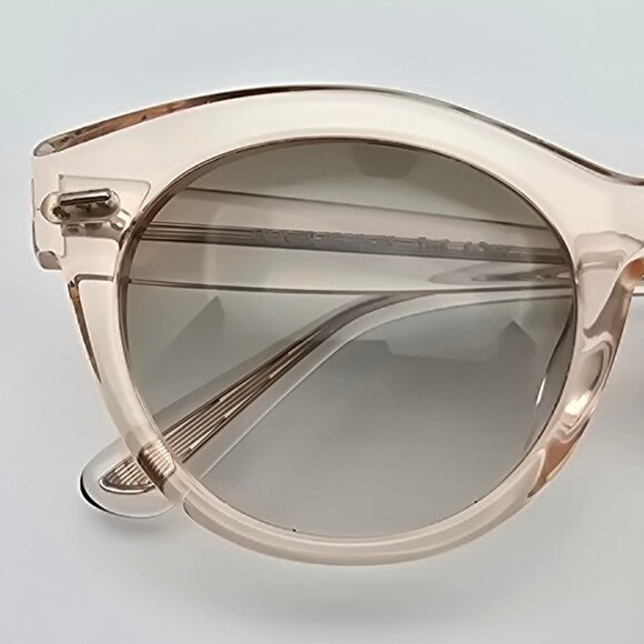 Oliver Peoples x The Row Georgica OV5421SU Pink Frame Olive Cat Eye Sunglasses